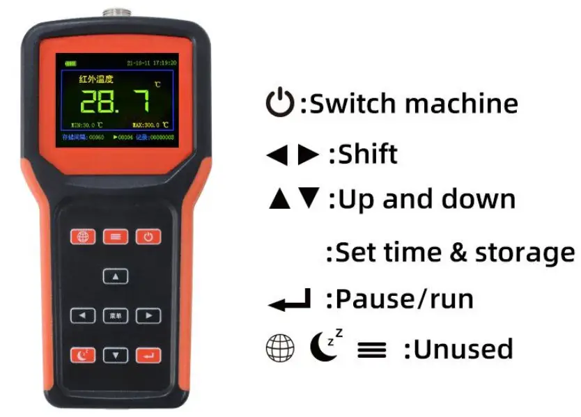 SONBEST QR9601B Handheld Infrared Temperature Recorder Video - fig2