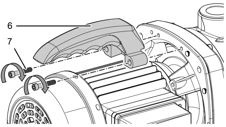 Mounting the transport handle 