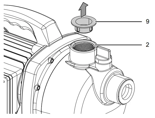 Connecting the pressure line 