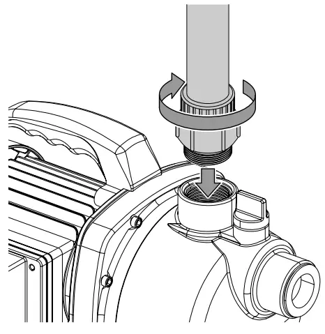 Connect the pressure line