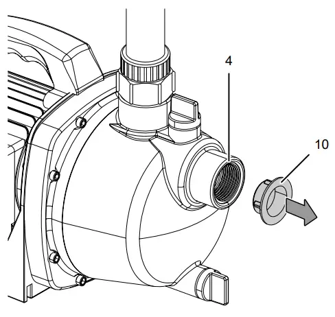 Connecting the suction line 