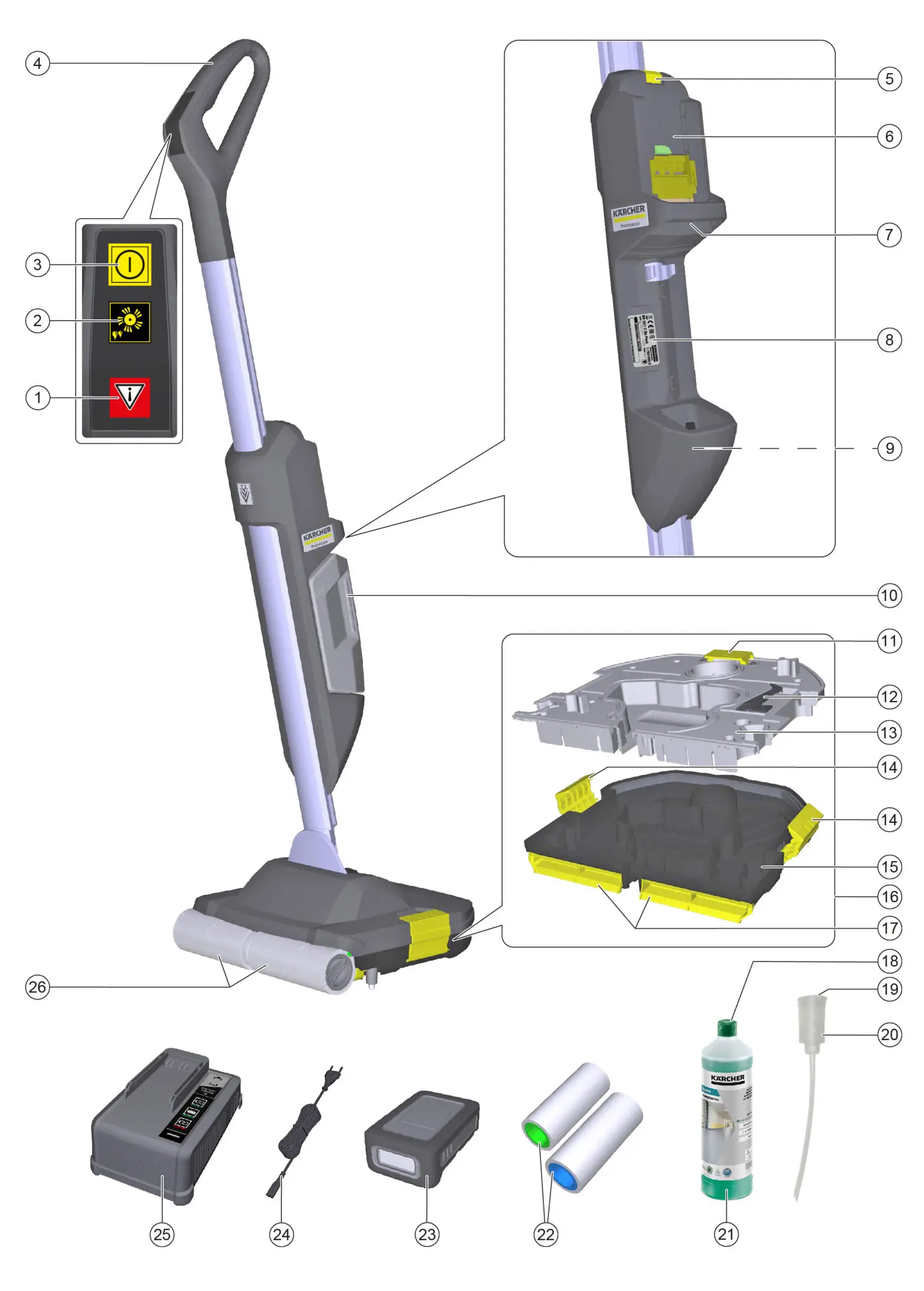 K rcher BR30 1CBp pack rechargeable battery Scrubber Dryer - Product Overview 1