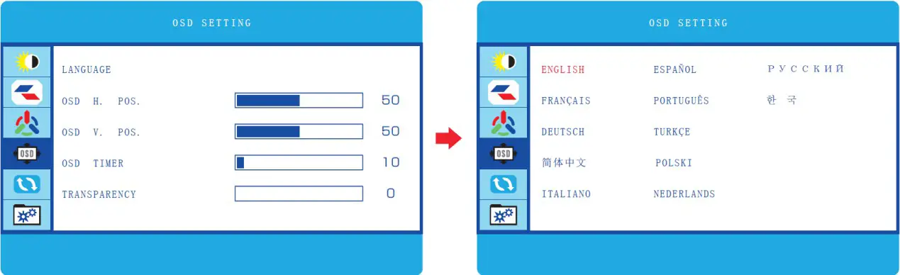 Huion KAMVAS Tablet - OSD Setting