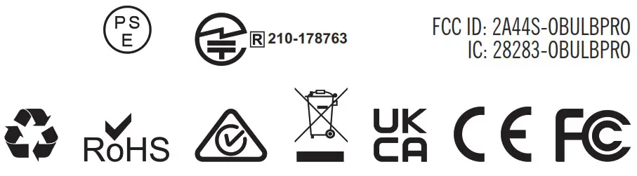 OLIGHT Obulb Pro Multicolor Light - Disposal