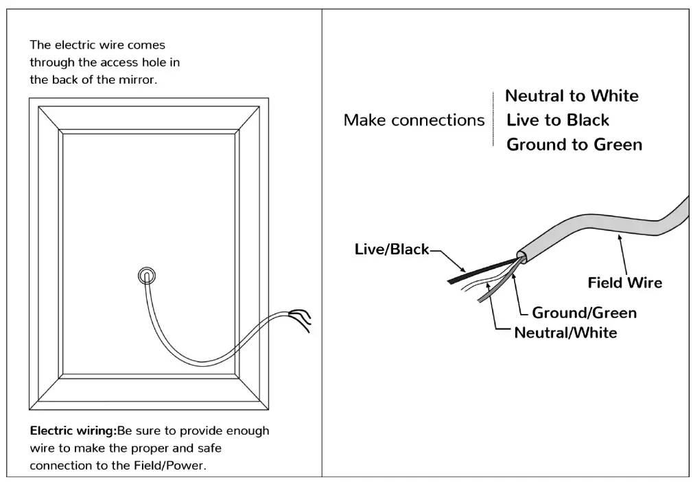Universal Electronics LED BATHROOM MIRROR - fig 4