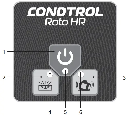 CONDTROL Roto HR HG Rotary Laser - Control panel