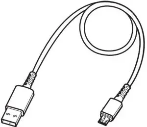 USB charging cable (30 cm (1'))