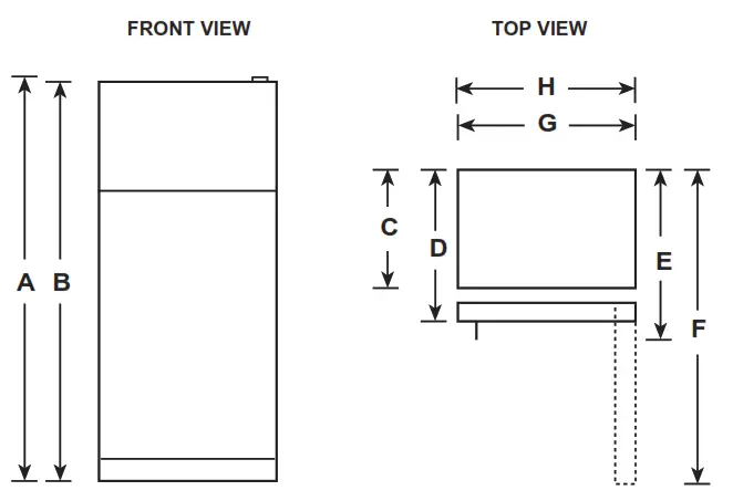 GE APPLIANCES GTE18MTRR Refrigerator - fig