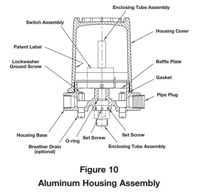 MAGNETROL 42-799 F Series High Temperature Electric Switch - Assembly