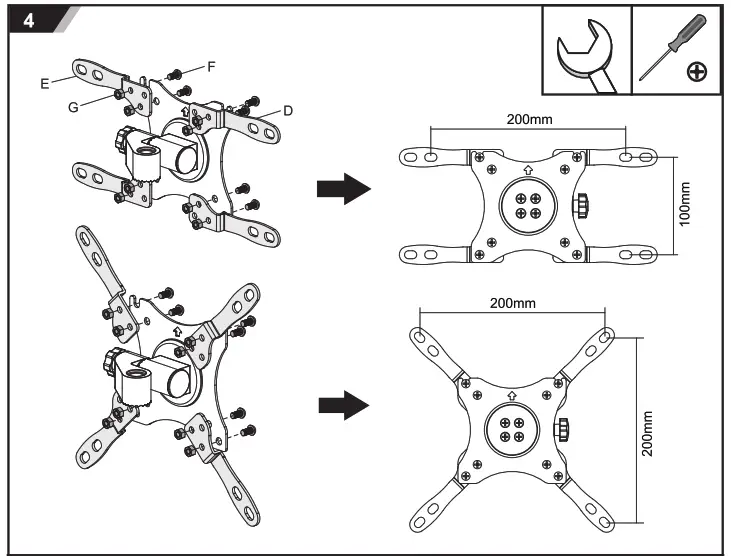 DELTACO ARM-0267 Lockable Wall Mount - fig4
