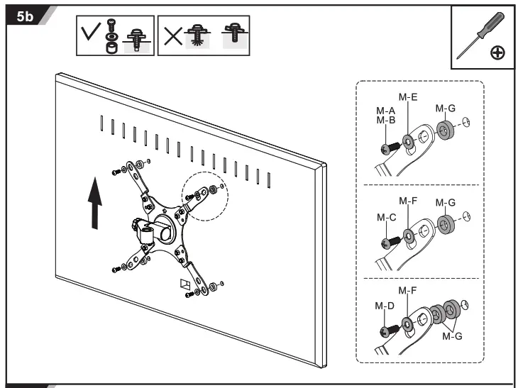 DELTACO ARM-0267 Lockable Wall Mount - fig6