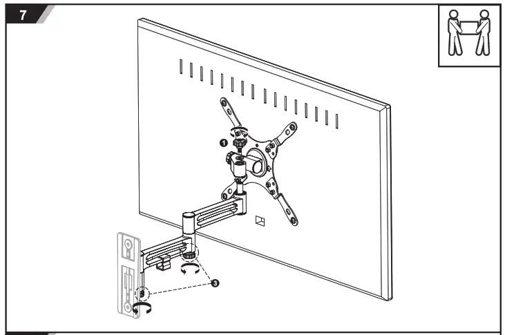 DELTACO ARM-0267 Lockable Wall Mount - fig8