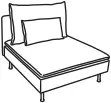 IKEA SÖDERHAMN Seating Series 4 Seat Sofa C2