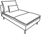 IKEA SÖDERHAMN Seating Series 4 Seat Sofa C4