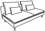 IKEA SÖDERHAMN Seating Series 4 Seat Sofa C5