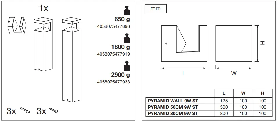 LEDVANCE-Endura-Style-Pyramid-LED-Wall-Light-1