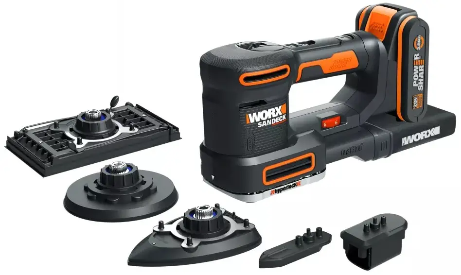 WORX WX820 Series 20v Electric 5 in 1 Multi Cordless Palm Sander Polisher