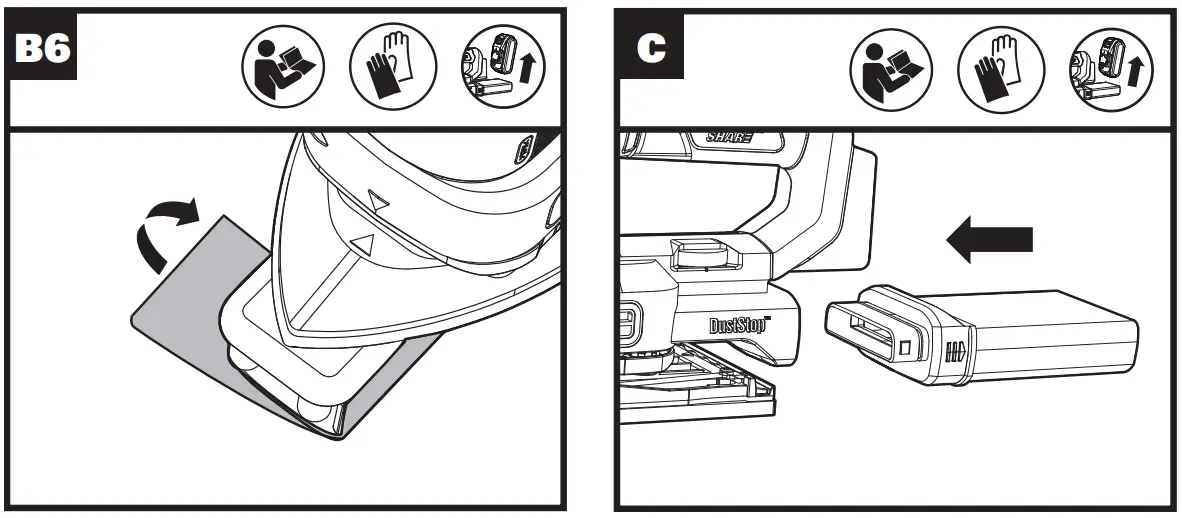 Attaching the Dust Bag