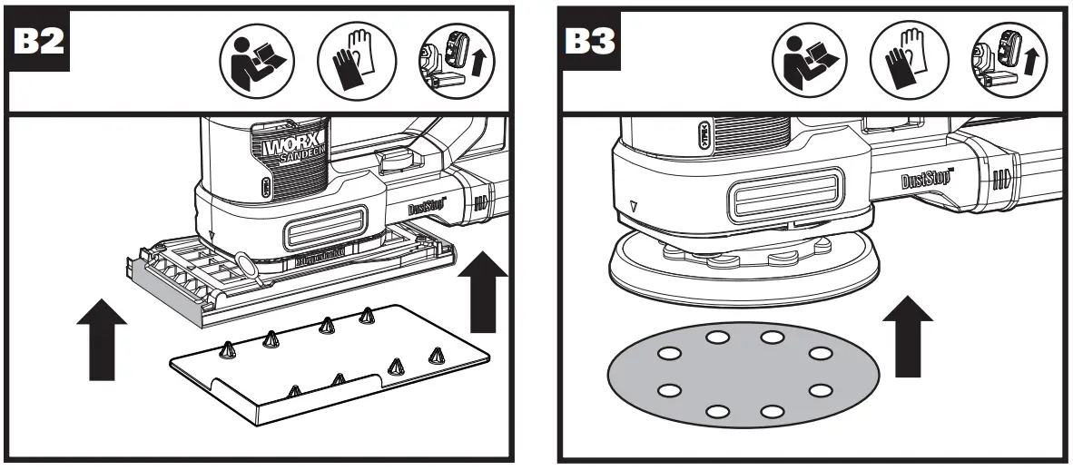Fitting the Sanding Paper