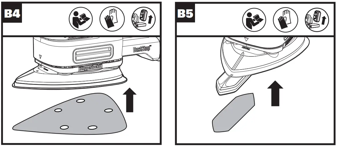 Fitting the Sanding Paper