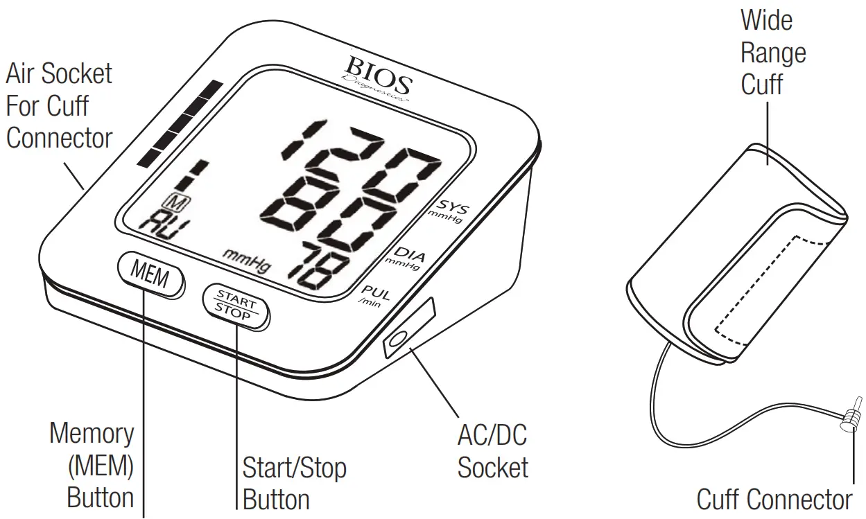 BIOS BD313 Blood Pressure Monitor - BD313