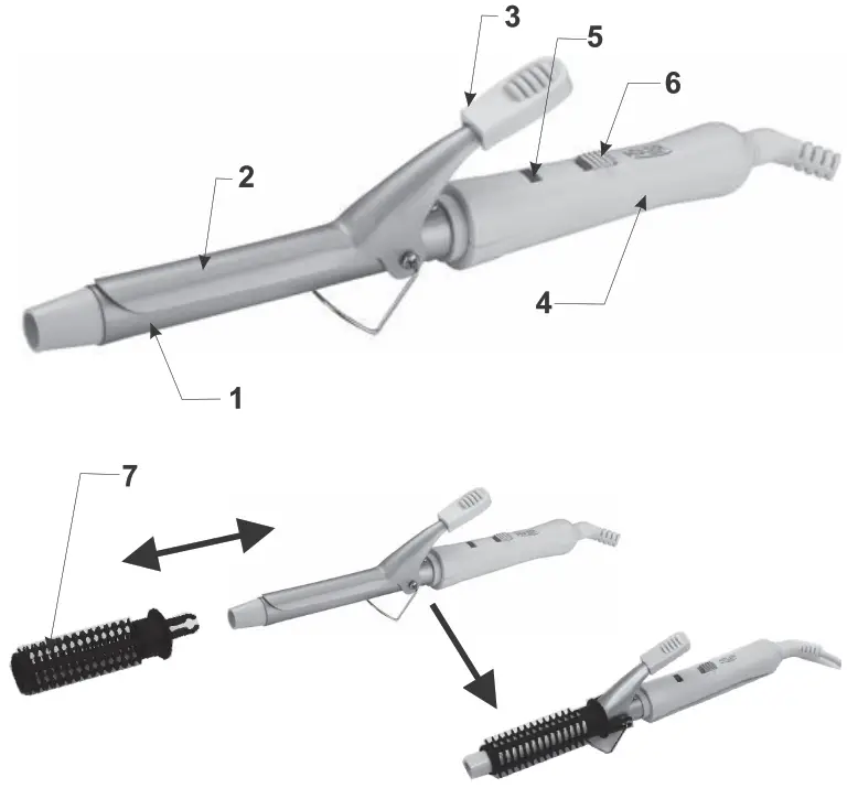 ADLER AD 2105 Curling Iron Parts