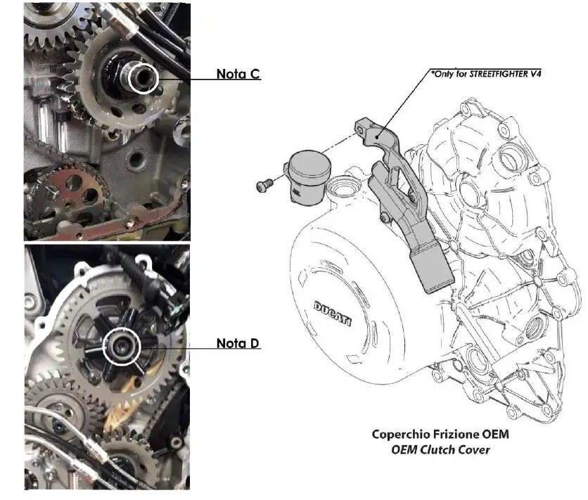 DUCABIKE CCDV08 F V4 Clutch Cover Transformation Kit-3