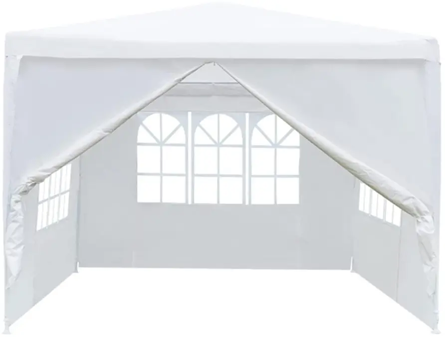 Alpulon ZY1C0291 10 ft. x 10 ft. White Canopy Tent Heavy Duty