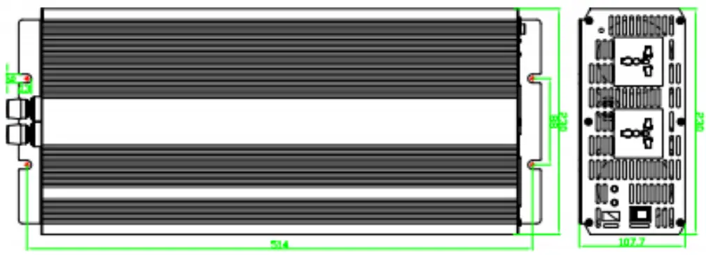 RS PRO 179-3345 4000W Fixed AC Power Inverte-fig3