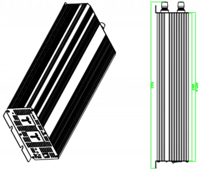RS PRO 179-3345 4000W Fixed AC Power Inverte-fig4