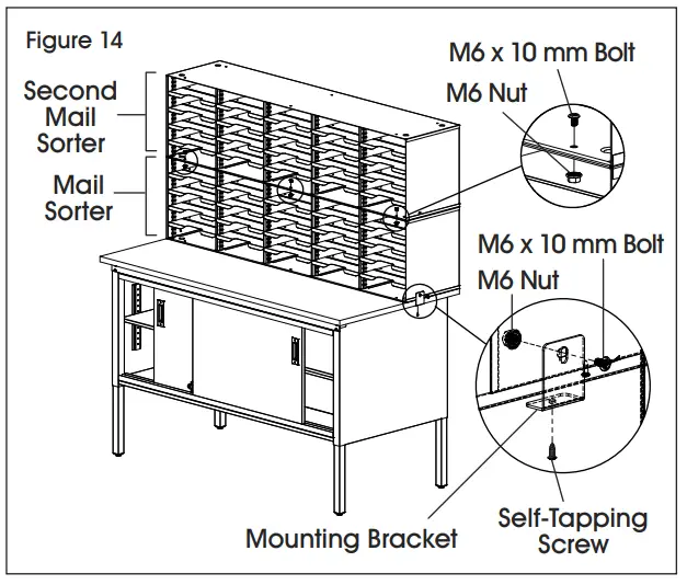 ULINE Mailroom Table --See Figure 14