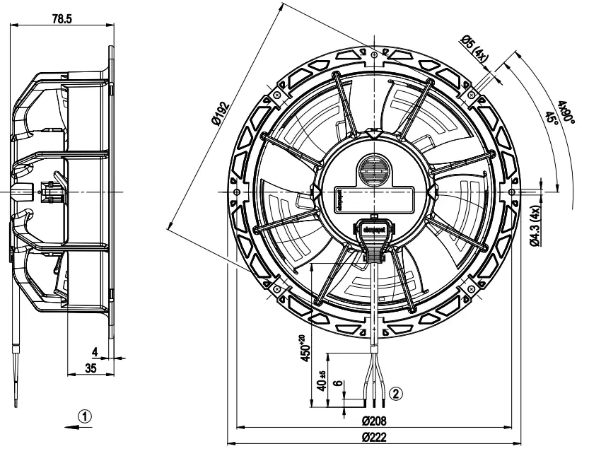 ebmpapst W1G172-EC91-01 Compact Axial Fan fig 4