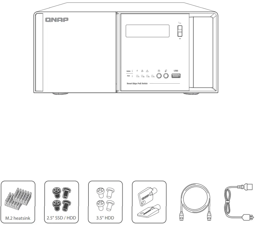 QNAP QVP 41B NVR Server X Smart PoE Switch - FIG