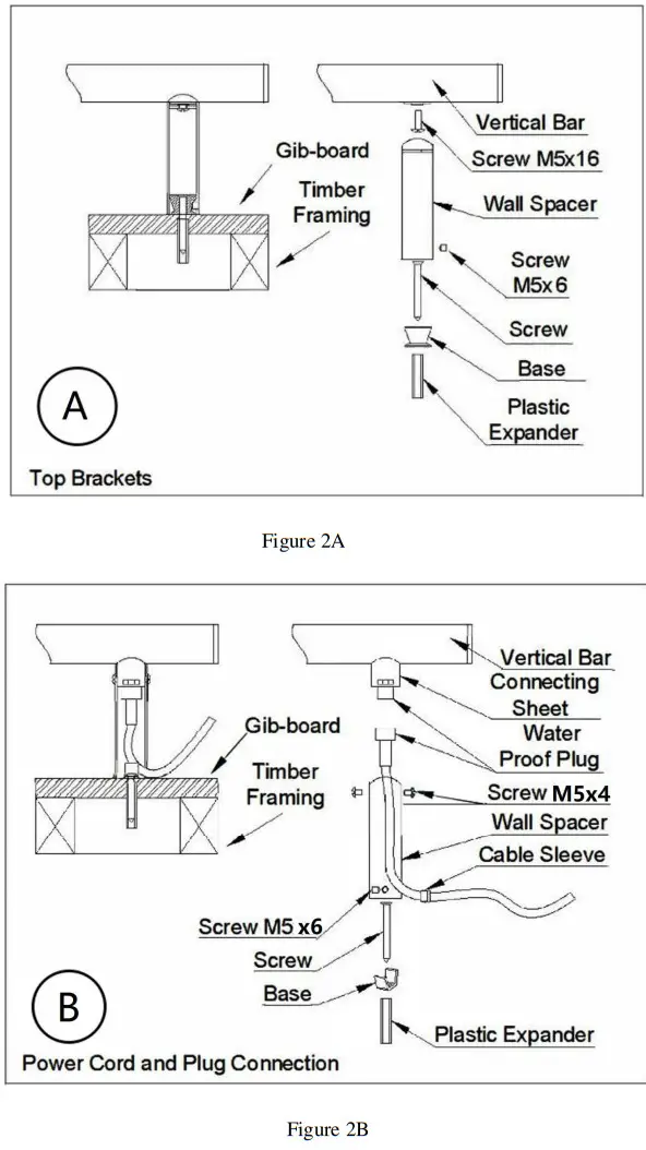 LUCCI AQUA Silhouette Heated Towel Rail - Installation Instructions