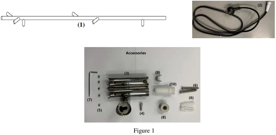 LUCCI AQUA Silhouette Heated Towel Rail - include the following
