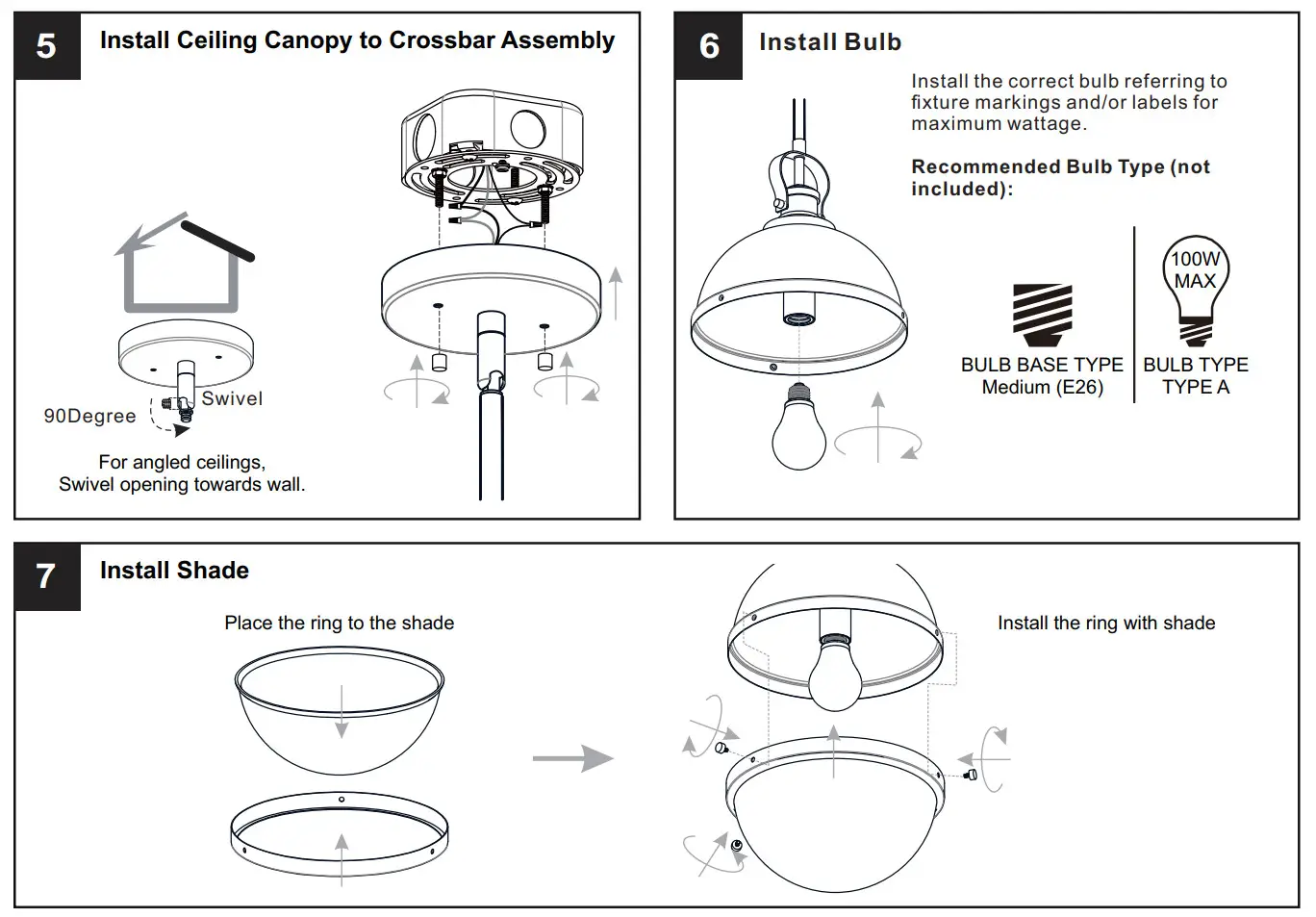 QUOIZEL QPP5352MBK Sullivan 1 Light 11 inch Matte Black Mini Pendant Ceiling Light - Figure 4