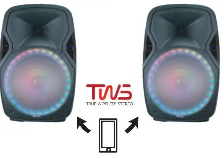 QFX PBX-61162 5 Inch Portable Bluetooth Party Loudspeaker Instruction Manual - Bluetooth & TWS