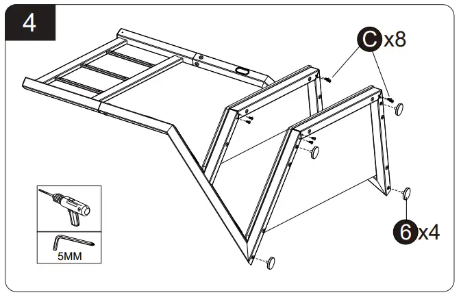 TT201301MB TV Stand with Mount Easy to install