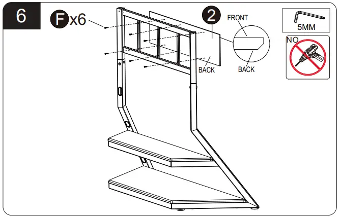 TT201301MB TV Stand with Mount Easy to install