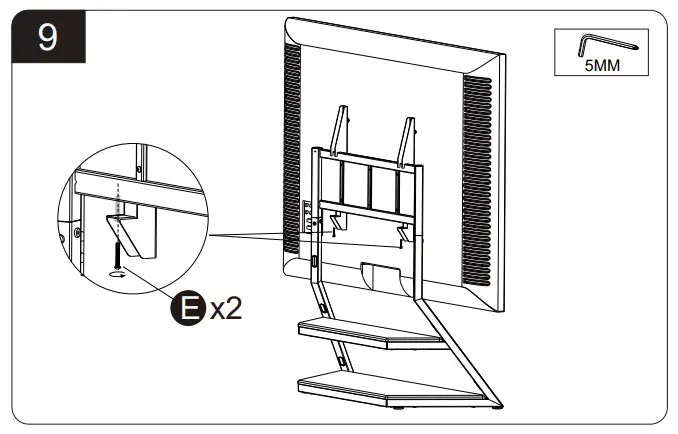 TT201301MB TV Stand with Mount Easy to install
