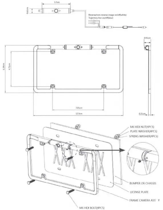 BOYO-VTL375TJ-License-Plate-Backup-Camera-fig-2