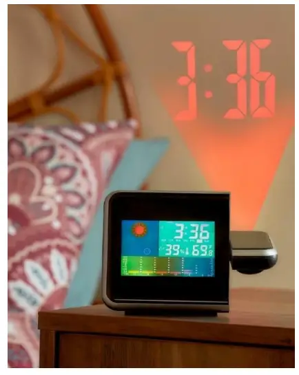 BERGSTROM K702 Projector Alarm Clock and Weather Station-