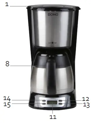 DOMO-DO709K-Coffee-Maker-FIG-1