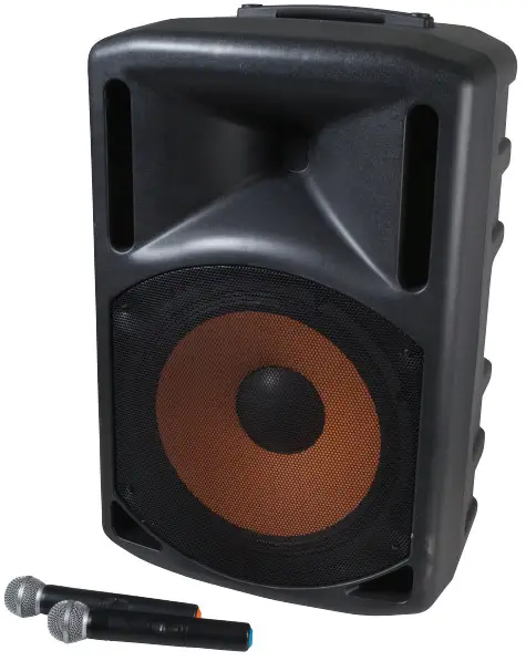 DIGITECH CS-2491 15” PA System with Two Wireless -