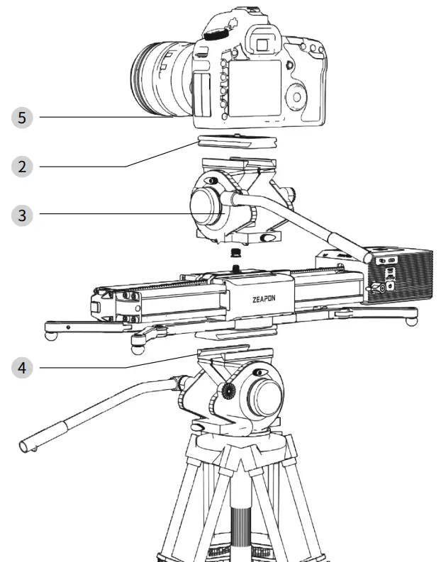 cinegear Zeapon Motorized Micro 2 Plus - Scre and tighten