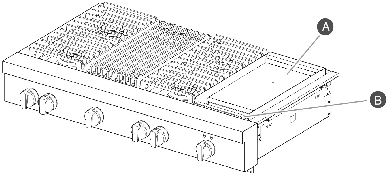 JENNAIR JGCP536HL 36 Inch Gas Rangetop - Figure 12