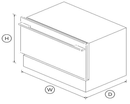 FISHER and PAYKEL RB9064S1 Integrated CoolDrawer Multi Temperature Drawer - 1