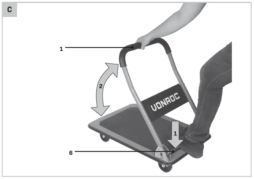 VONROC TT502XX Platform Truck 3
