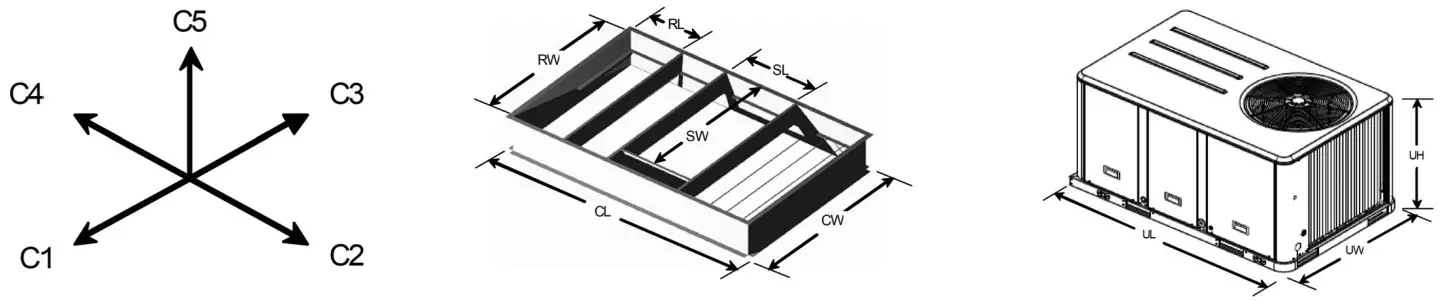 TRANE-TYSC036E1RLA005P-Precedent-3-Tons-10.5-Seer-Standard-Efficiency-Convertible-Packaged-Gas-or-Electric-Unit-fig-2