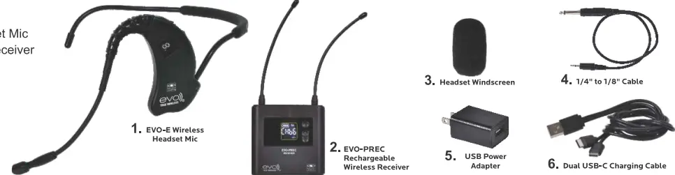 GALAXY AUDIO EVO-E Water-Sweat Resistant Replacement Headset Microphone 1